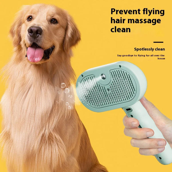 Pawvyo Spray Massage Grooming Brush